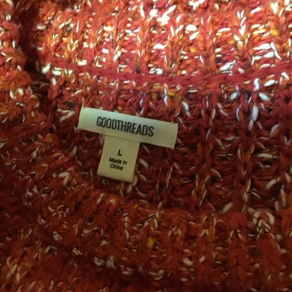 Good threads red cable knit warm sweater - Picture 2 of 12